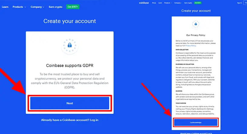 Coinbase GDPR i pravila privatnosti