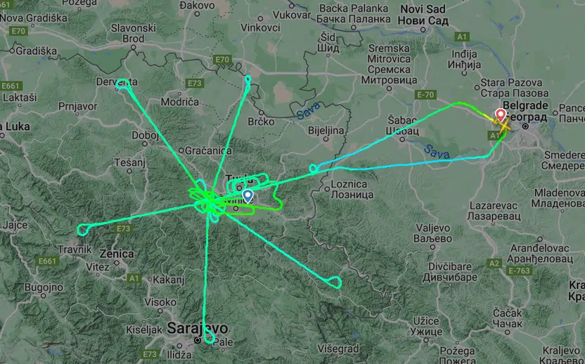 Nešto se čudno dešava na bh. nebu: Avion srbijanskih oznaka