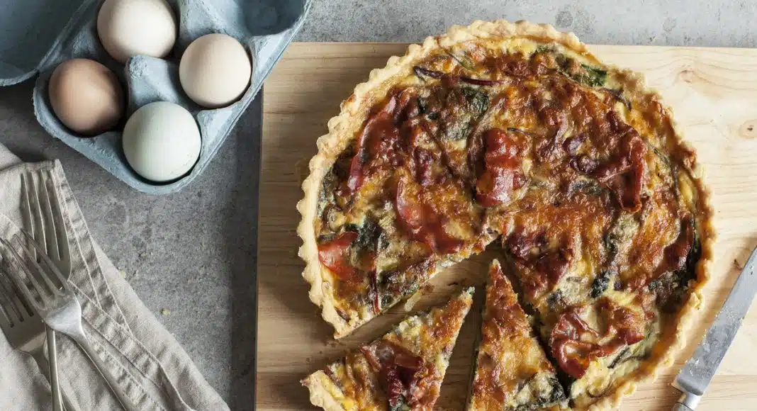 Tart sa slaninom i povrćem