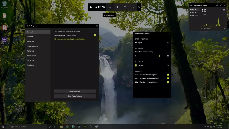 xbox game bar omogućava fps