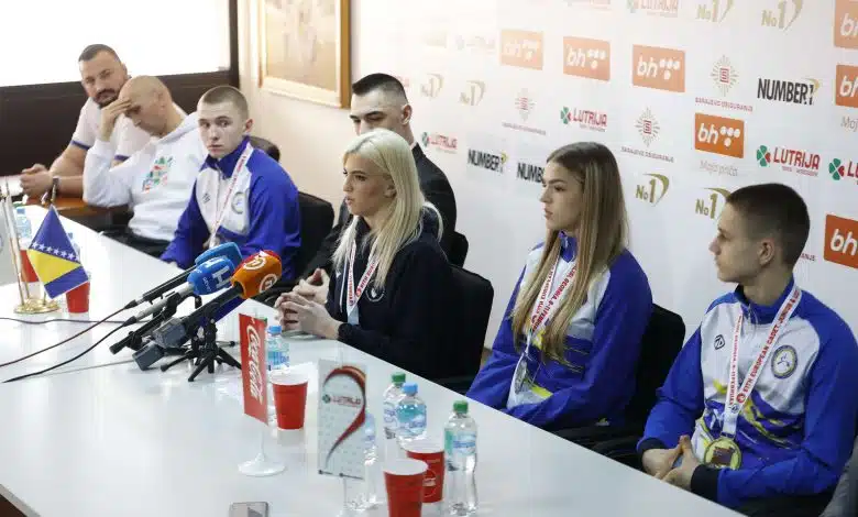Predstavljeni bh. karatisti koji su nedavno osvojili medalje na Evropskom