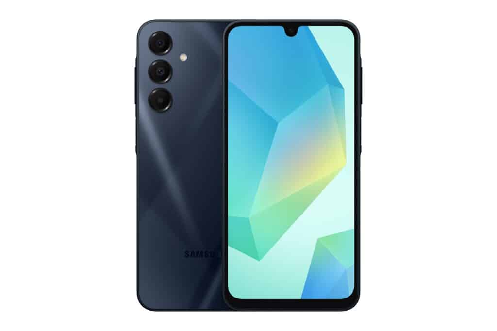 sm a166f galaxy a16 5g blue black front