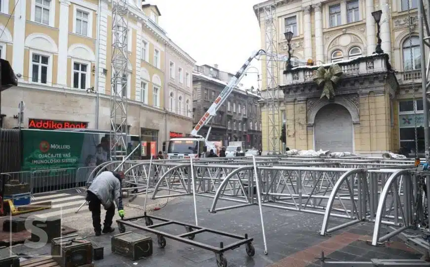Pripreme za javni doček Nove godine u Sarajevu se privode