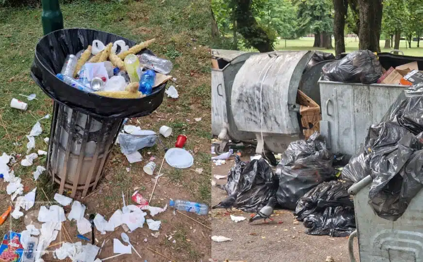 Narušena slika Sarajeva: Poznati park se guši u smeću, otpad