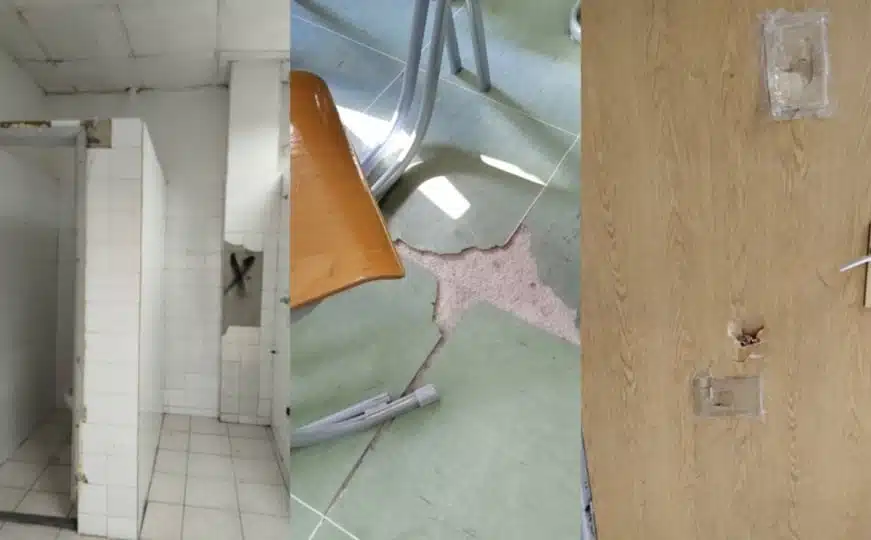 Kao iz horor filma: Vijećnica objavila fotografije iz sarajevske škole