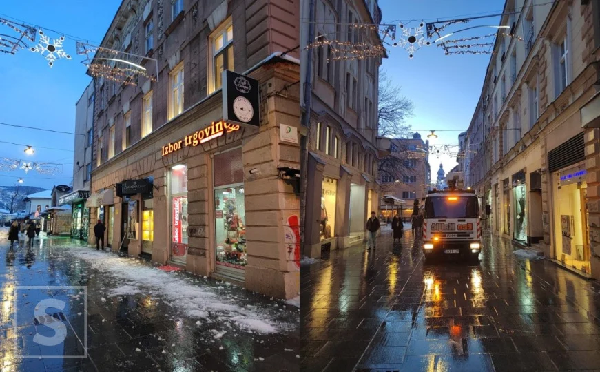 Građani, oprez: Uklanjaju se ledenice u najprometnijoj ulici u Sarajevu