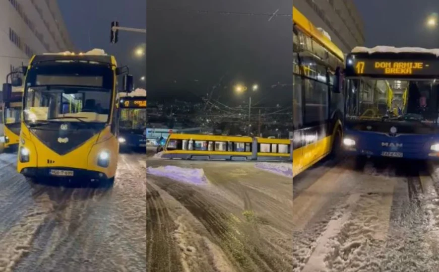 Kolaps na Skenderiji: Ne rade tramvaji prema Baščaršiji, trolejbuski saobraćaj