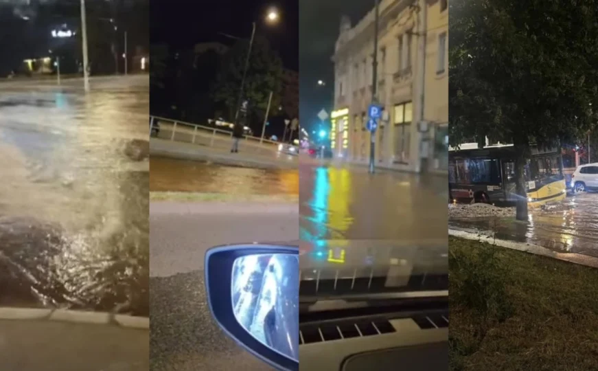 Poplavljena glavna saobraćajnica u Sarajevu: Građani prijavljuju nestanak vode, oglasio